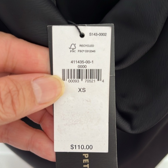 NWT BANANA REPUBLIC FACTORY BLACK FRONT SLIT DRESS - Picture 6 of 6